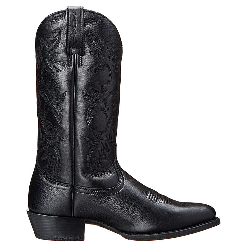 Damen Western-Stiefel Robust Leder Braun