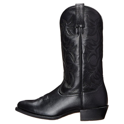 Damen Western-Stiefel Robust Leder Braun
