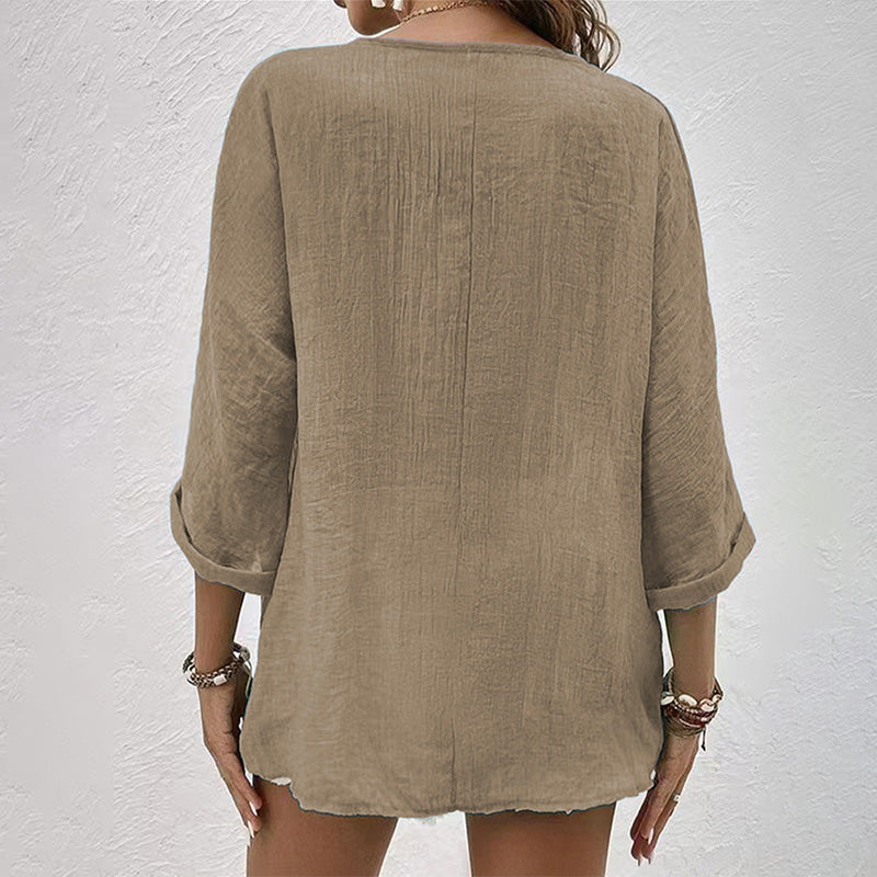 Eveloria Damen T-Shirt V-Ausschnitt - Eveloria