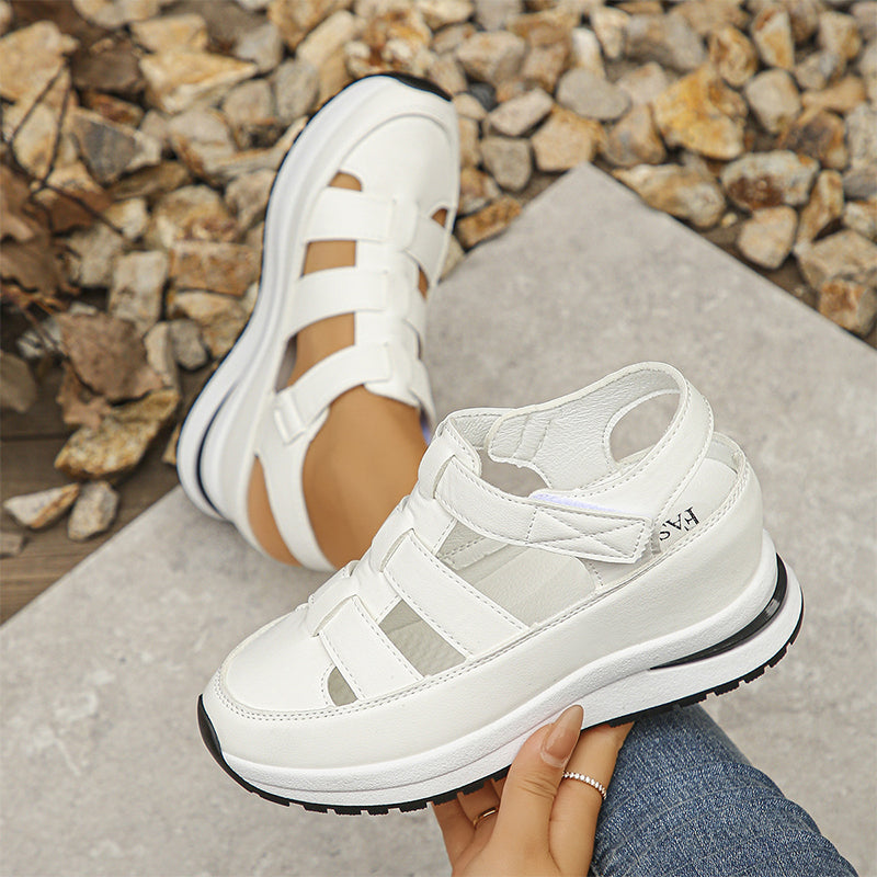 Eveloria Damen Sneaker-Sandalen Geschlossen