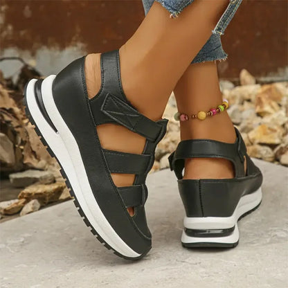Eveloria Damen Sneaker-Sandalen Geschlossen