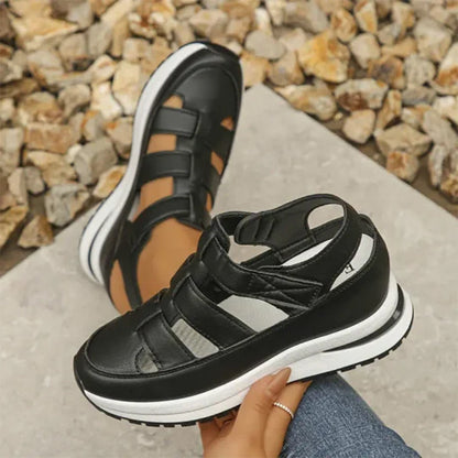 Eveloria Damen Sneaker-Sandalen Geschlossen