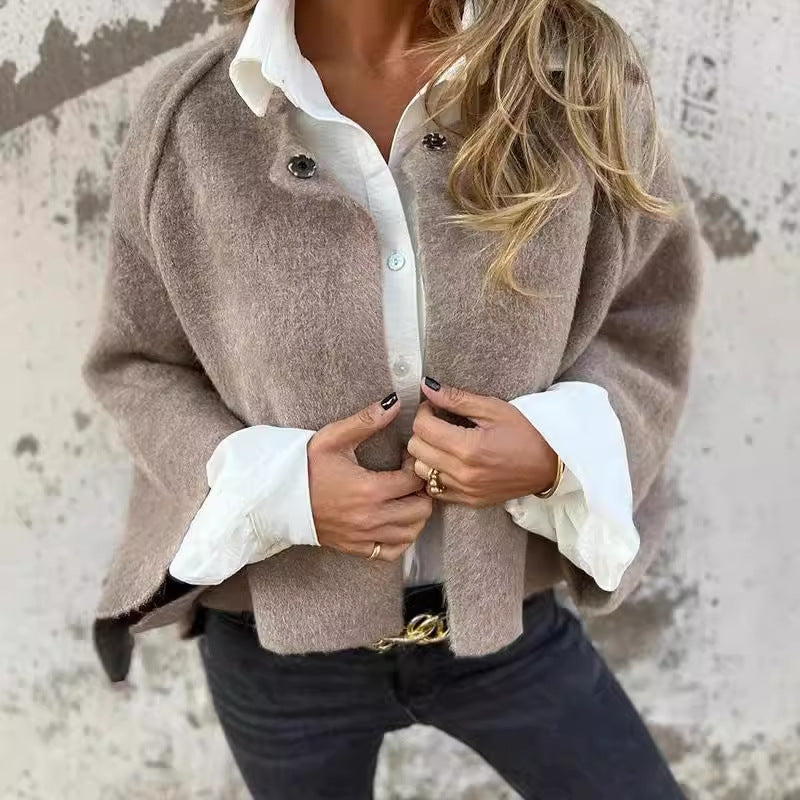 Eveloria Damen Wollcardigan Modisch