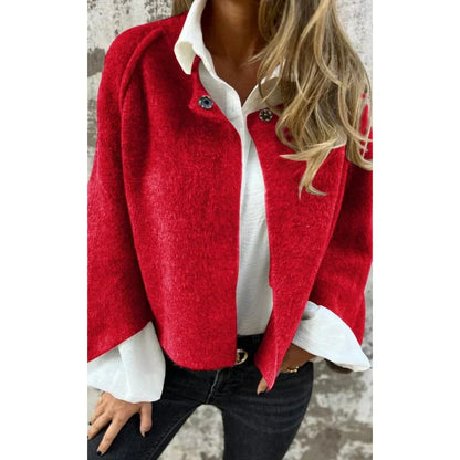 Eveloria Damen Mittellange Jacke Stilvoll