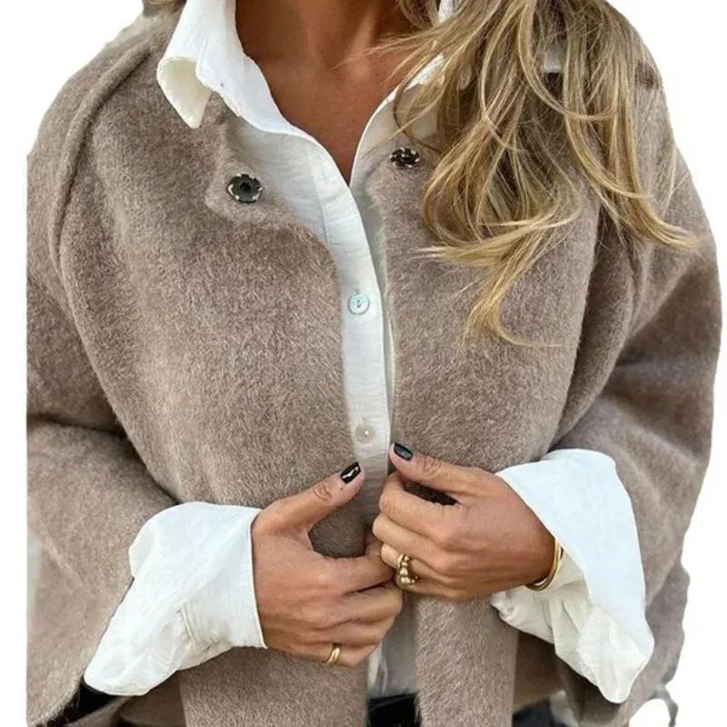 Eveloria Damen Mittellange Jacke Stilvoll - Eveloria