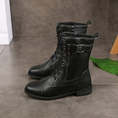 Eveloria Damen Orthopädische Stiefeletten Mit Reißverschluss