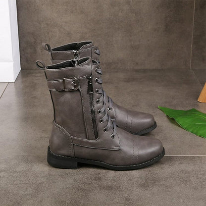 Eveloria Damen Orthopädische Stiefeletten Mit Reißverschluss