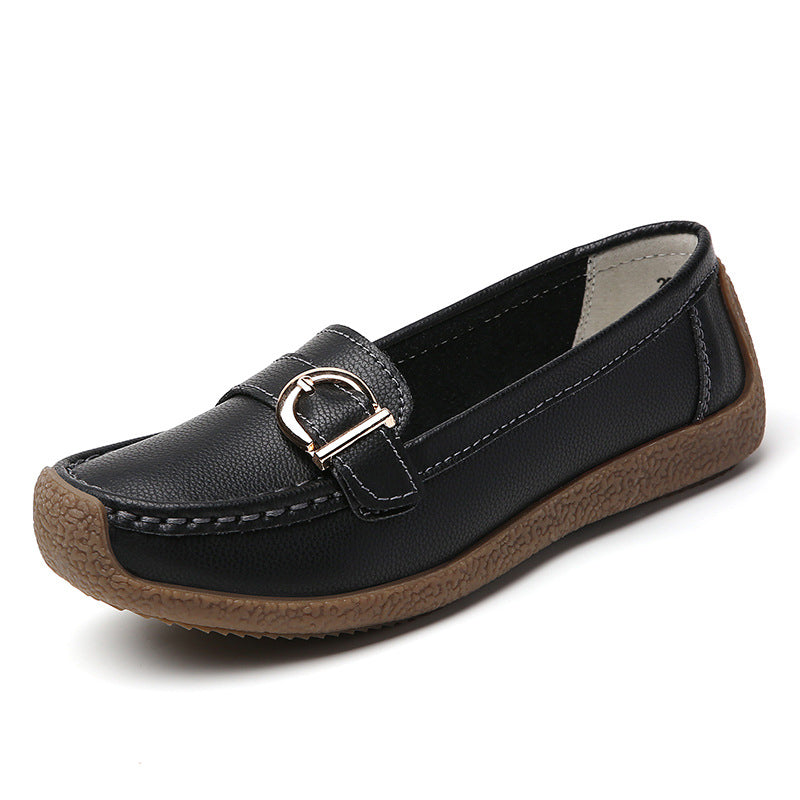 Damen Loafers Bequem Robust