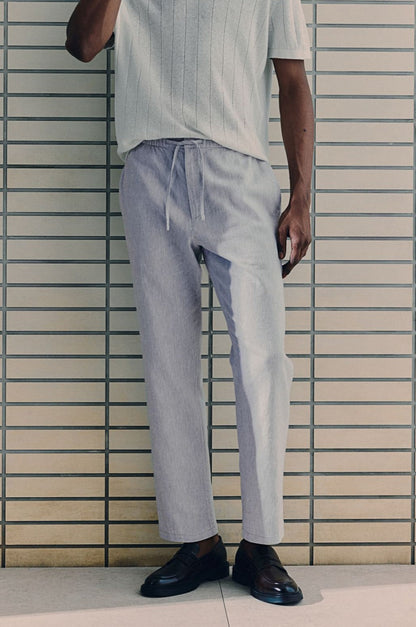 Herren Casualhose Kordelzug Vielfarbig