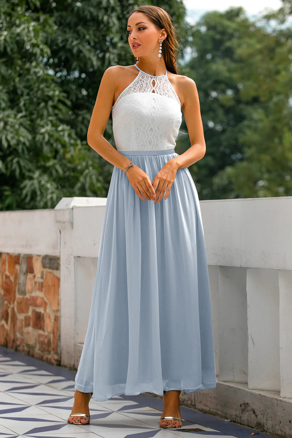 Damen Maxi Kleid Hochzeitsgast