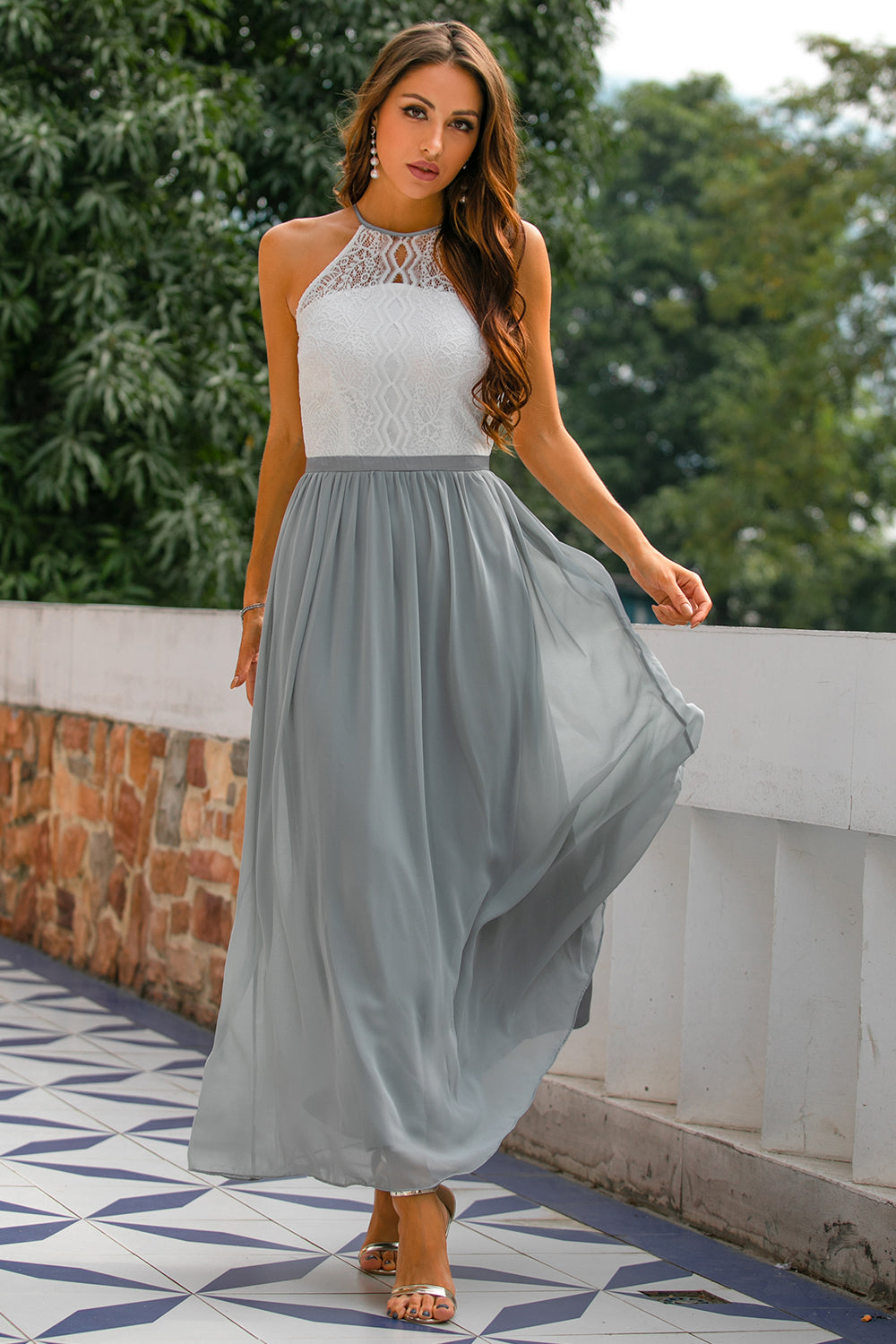 Damen Maxi Kleid Hochzeitsgast Schwarz - Eveloria