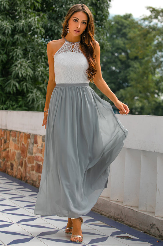 Damen Maxi Kleid Hochzeitsgast Schwarz - Eveloria