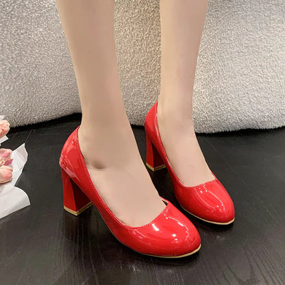 Eveloria Damen Slip-On Büroschuhe Rundes Zeheende