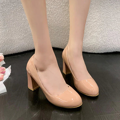 Eveloria Damen Slip-On Büroschuhe Rundes Zeheende