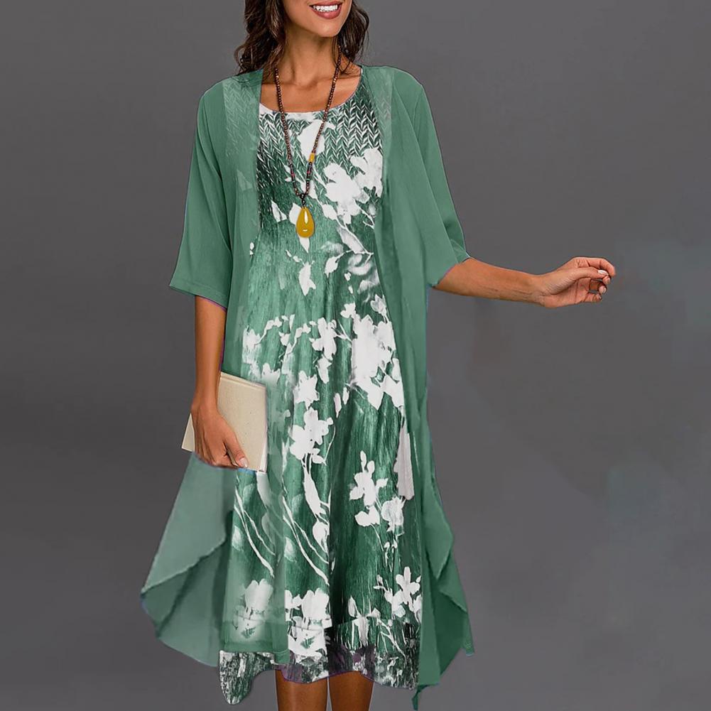 Elastisches Damenkleid Sommer Farben Stretch