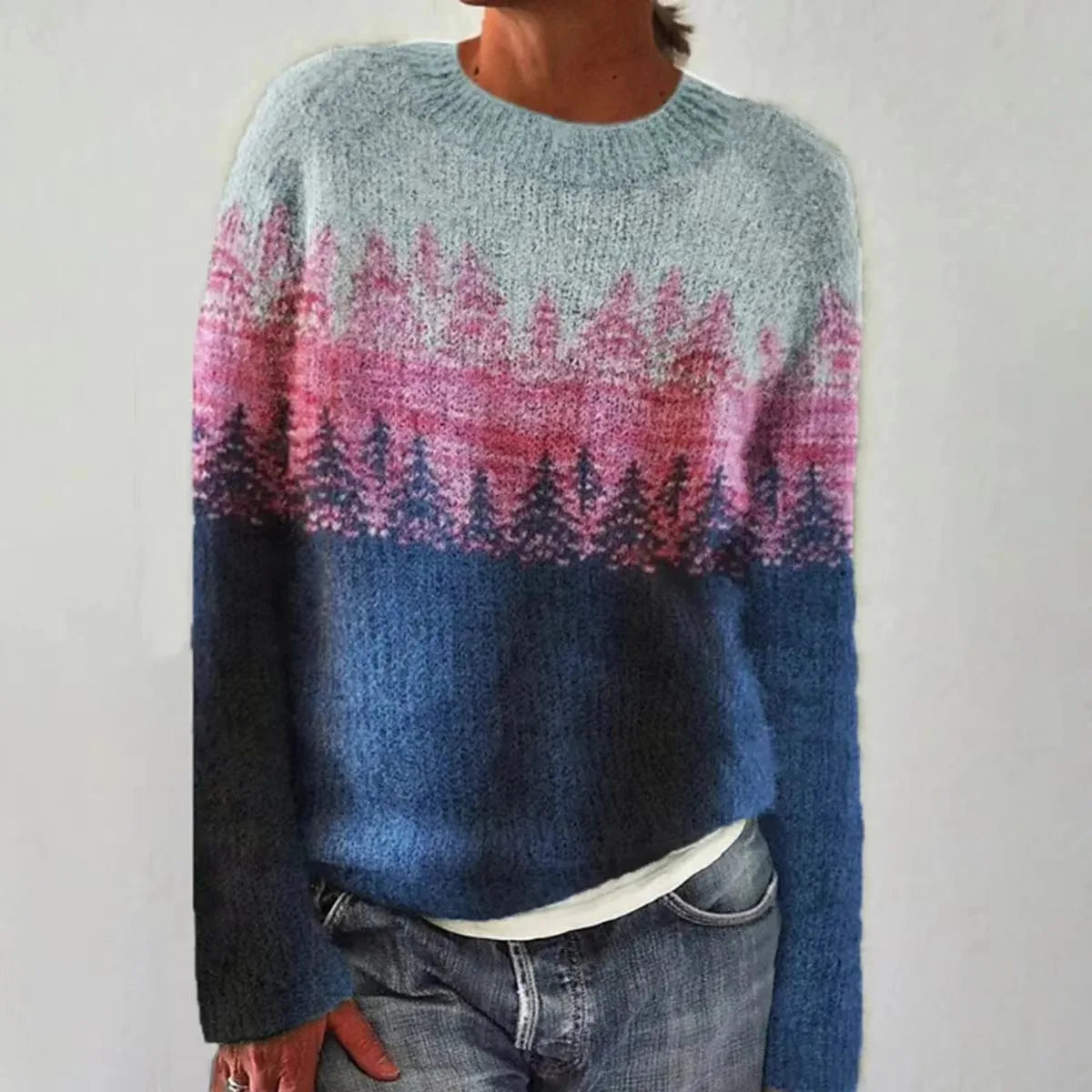 Eveloria Damen Klassischer Pullover