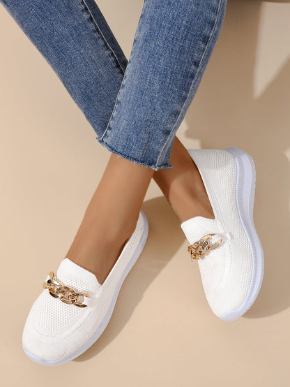Eveloria Damen Sneaker Mit Kettenbesatz