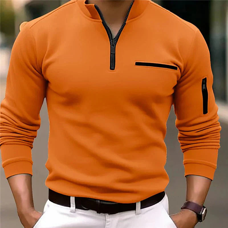 Eveloria Herren Polo Reißverschluss - Eveloria