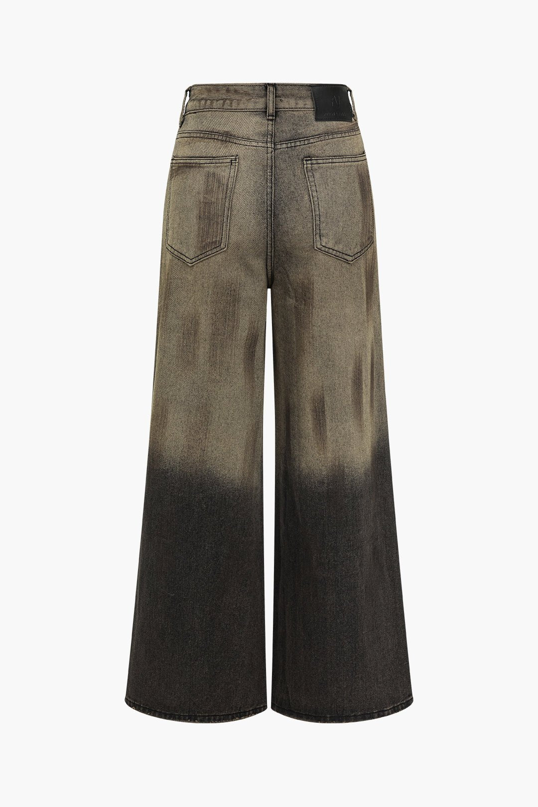 Emmi Damen Wide Leg Ombre Jeans