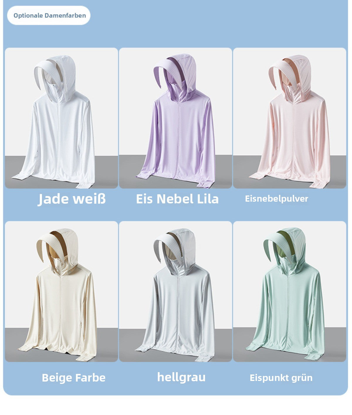 Eveloria Damen Sonnenschutzkleidung Atmungsaktiv Leicht