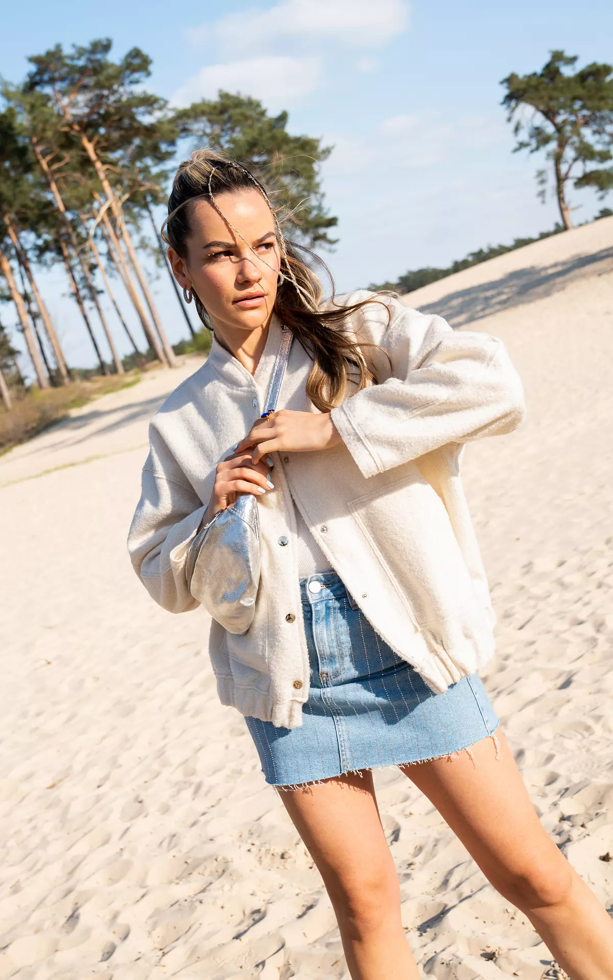 Damen Oversized Bomberjacke - Eveloria