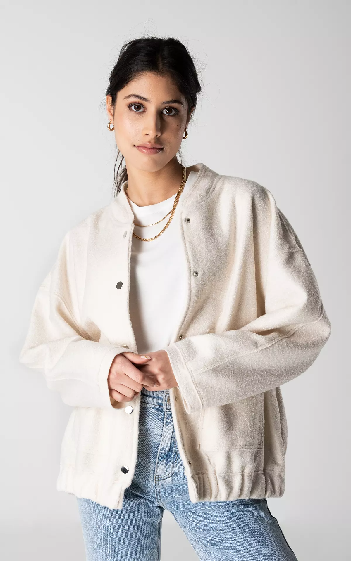 Damen Oversized Bomberjacke