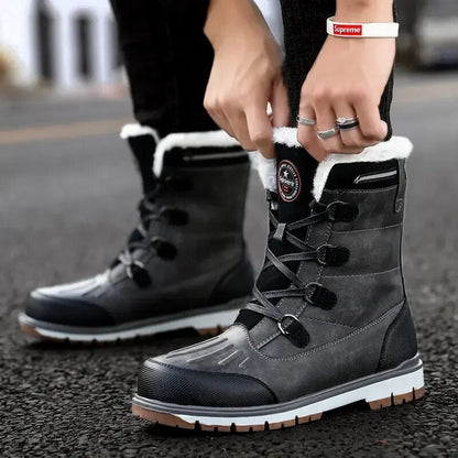 Herren Winterschuhe Mittelhoch Schnürung Warmfutter