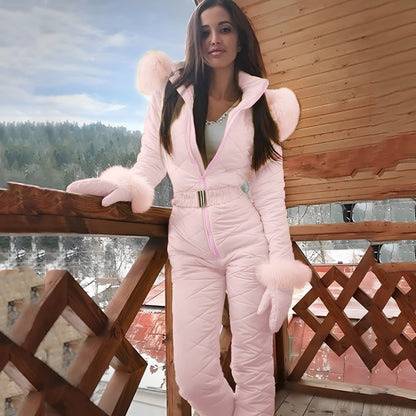 Eveloria Damen Ski-Overall Warm
