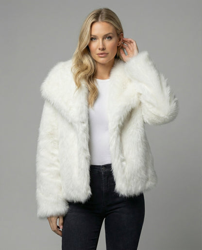 Damen Pelzjacke Weich