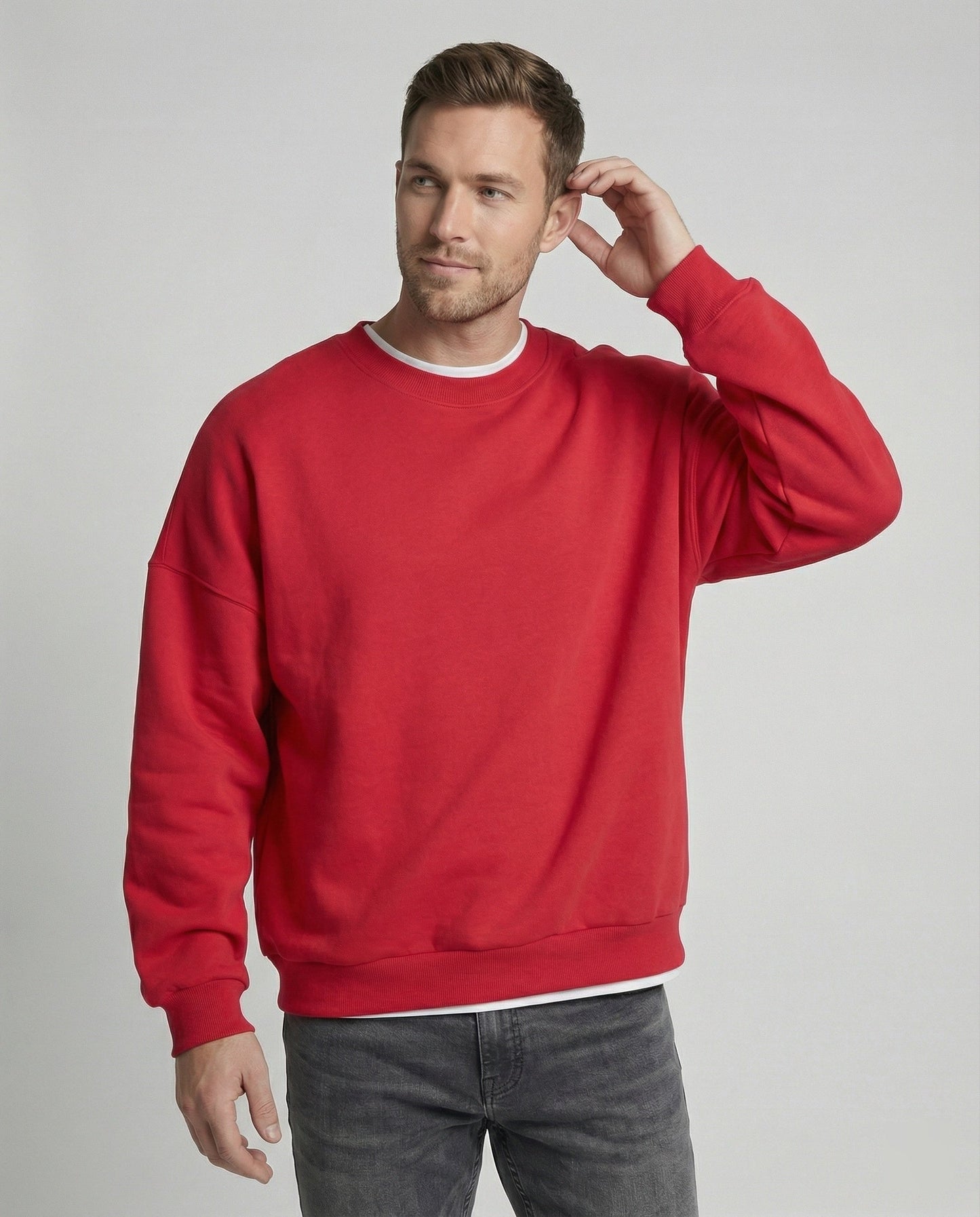 Herren Oversize Sweatshirt Freizeitkleidung
