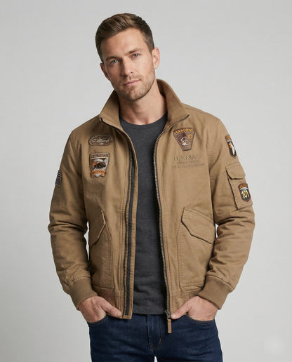 Herren Bomberjacke Militärstil