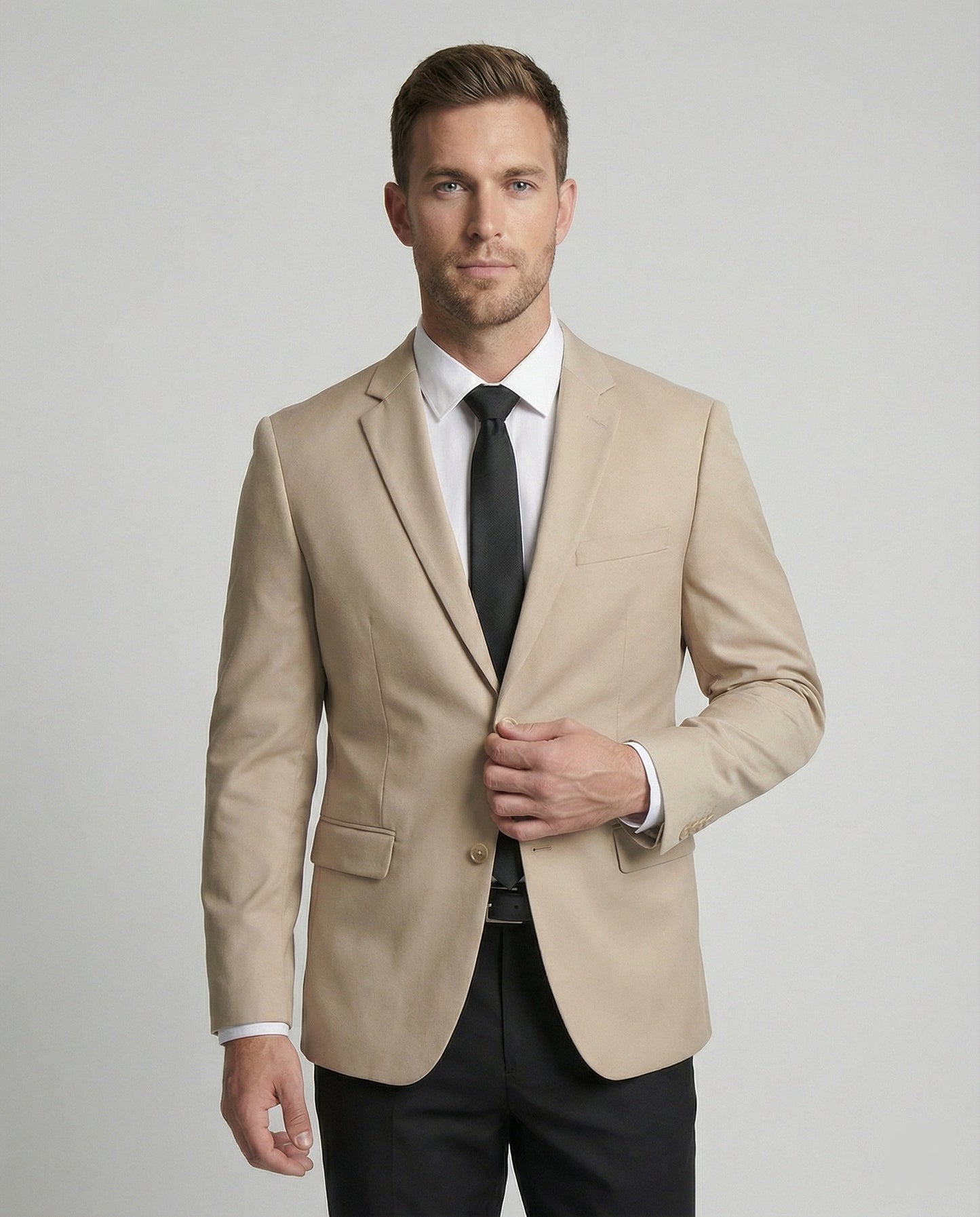 Herren Business Sakko Tailliert Stretch