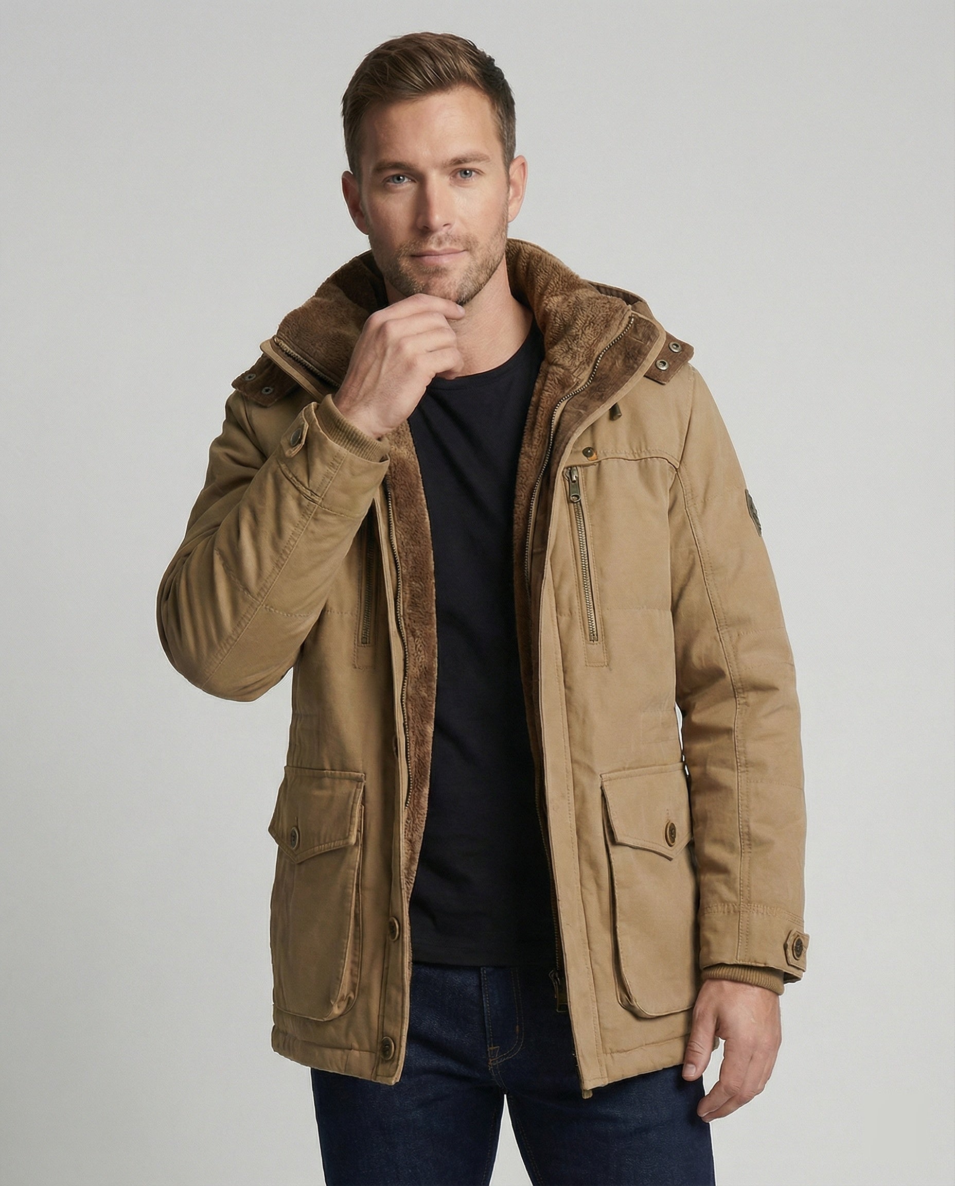 Warme Funktionale Herren Winterjacke - Eveloria
