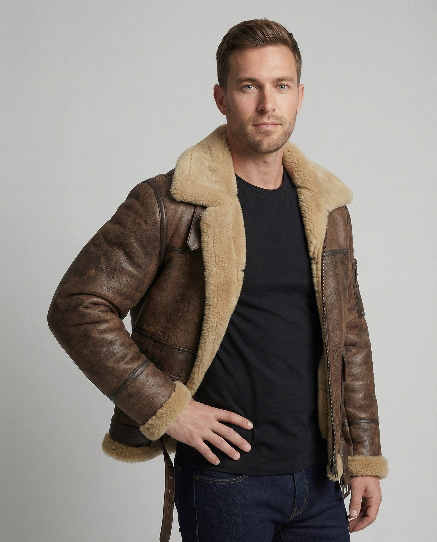 Herren Stehkragenjacke - Eveloria
