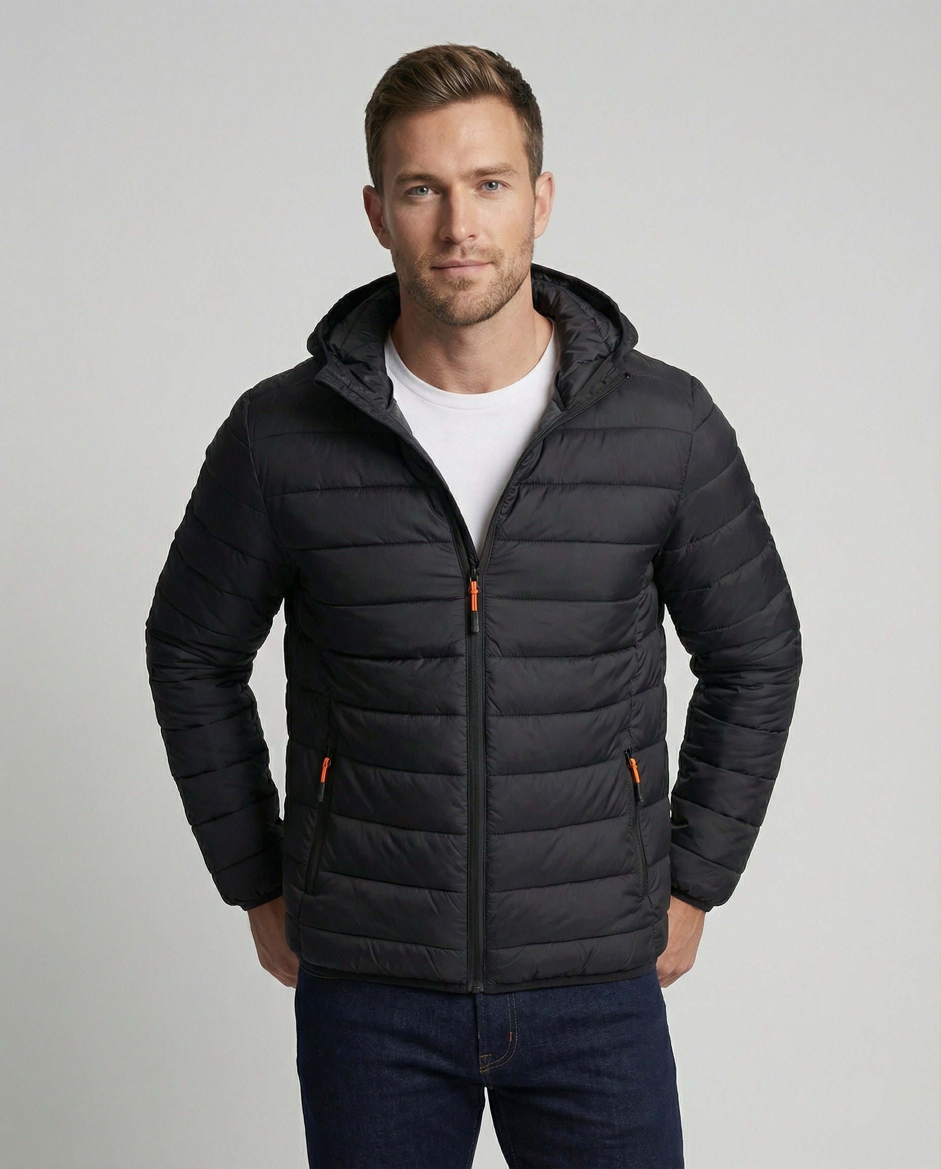 Wandersport Jacke Damen Kapuze Wasserdicht Schwarz - Eveloria