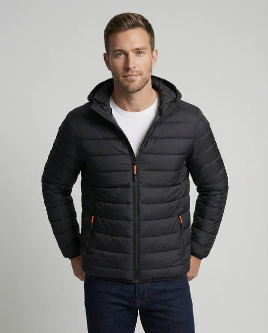 Wandersport Jacke Damen Kapuze Wasserdicht Schwarz - Eveloria