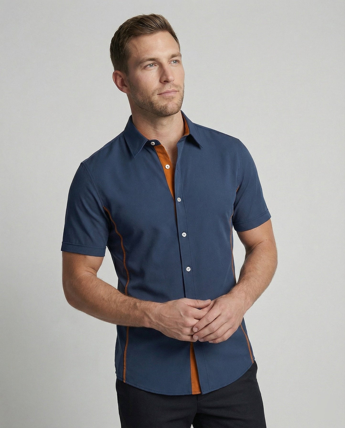 Herren Kurzarmhemd Modern - Eveloria
