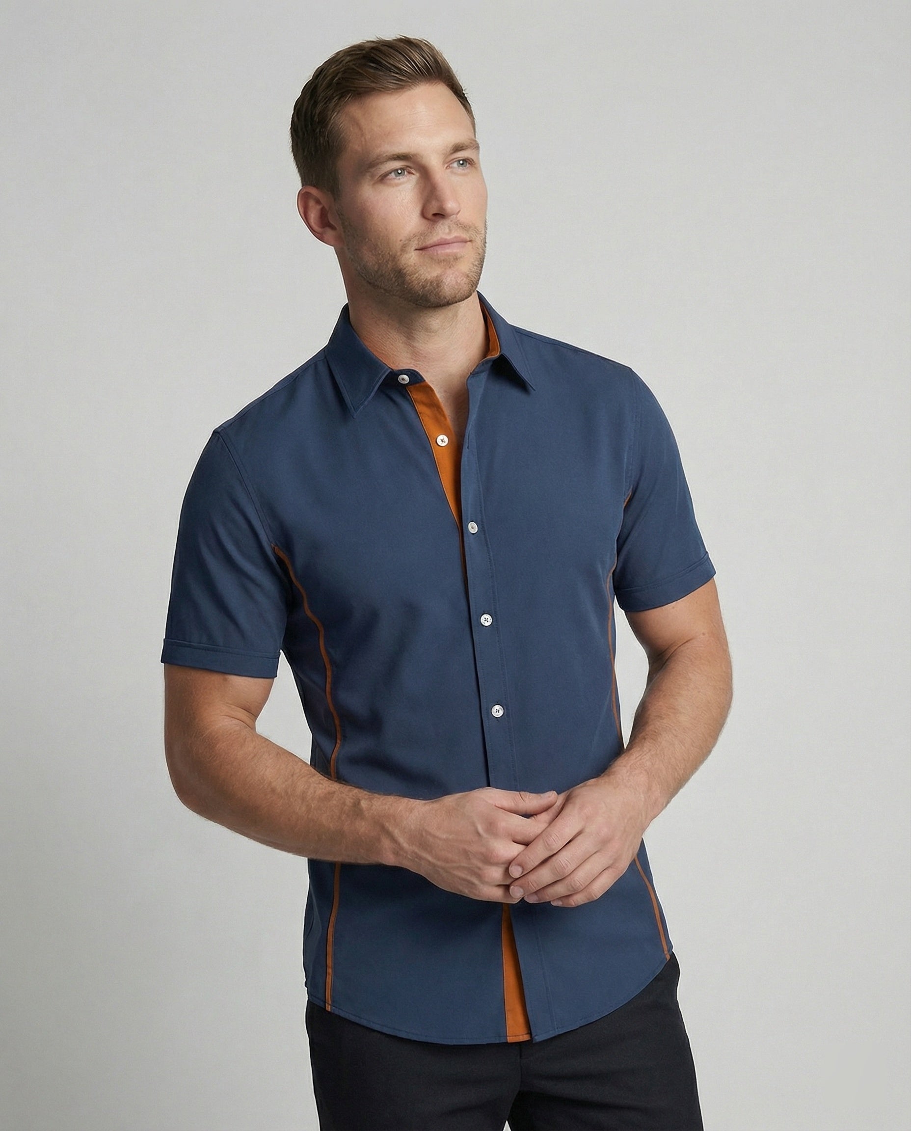 Herren Kurzarmhemd Modern - Eveloria