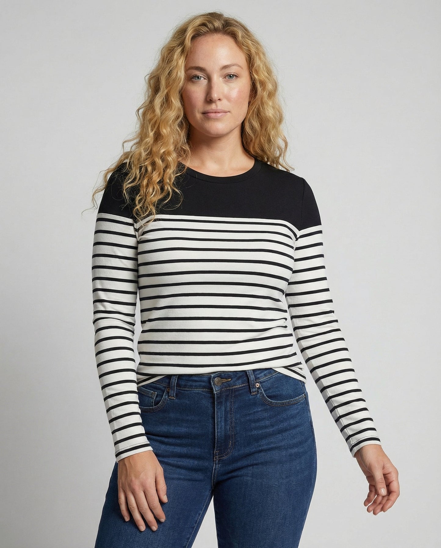 Eveloria Damen Gestreeptes Shirt Leicht Baumwolle