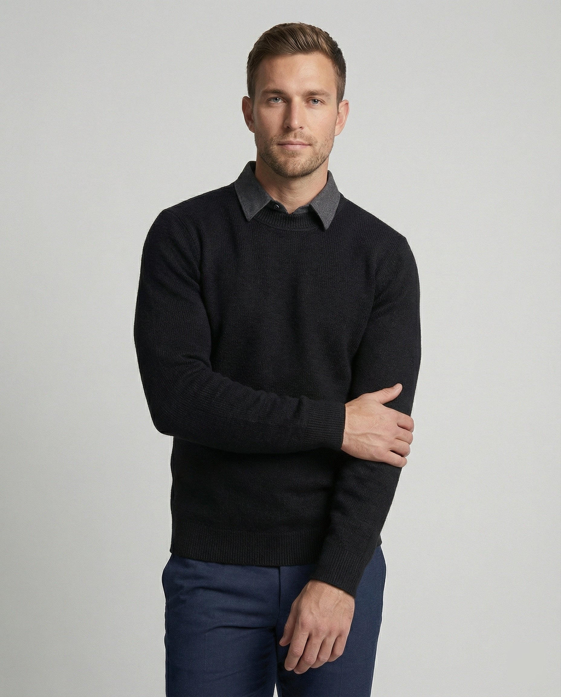 Herren Feinstrickpullover Elegantes Design - Eveloria