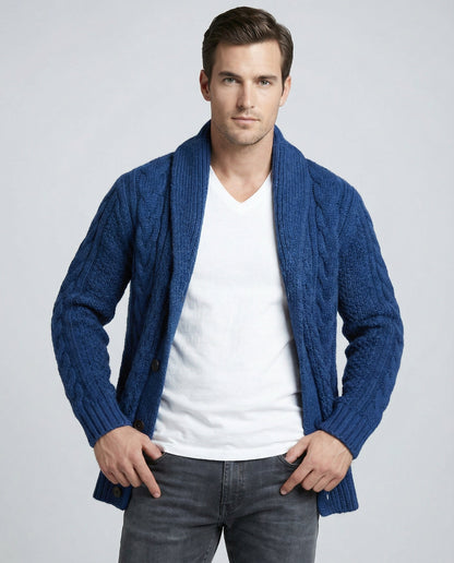 Damen Strickjacke Zopfmuster Warm - Eveloria