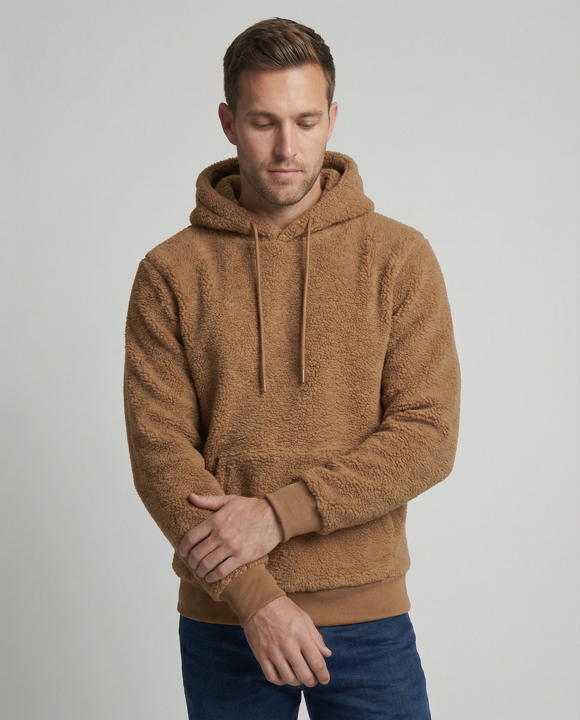 Herren Teddy Pullover Kuschelfleece - Eveloria