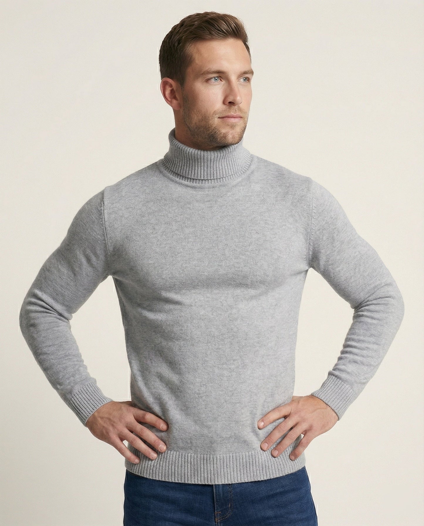 Feine Merinowolle Rollkragenpullover - Eveloria