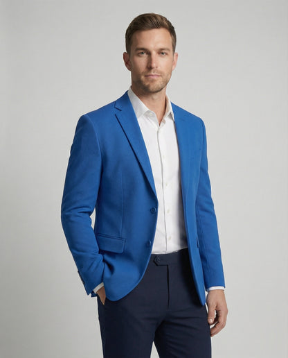 Herren Blazer Strukturstoff Stadtlook