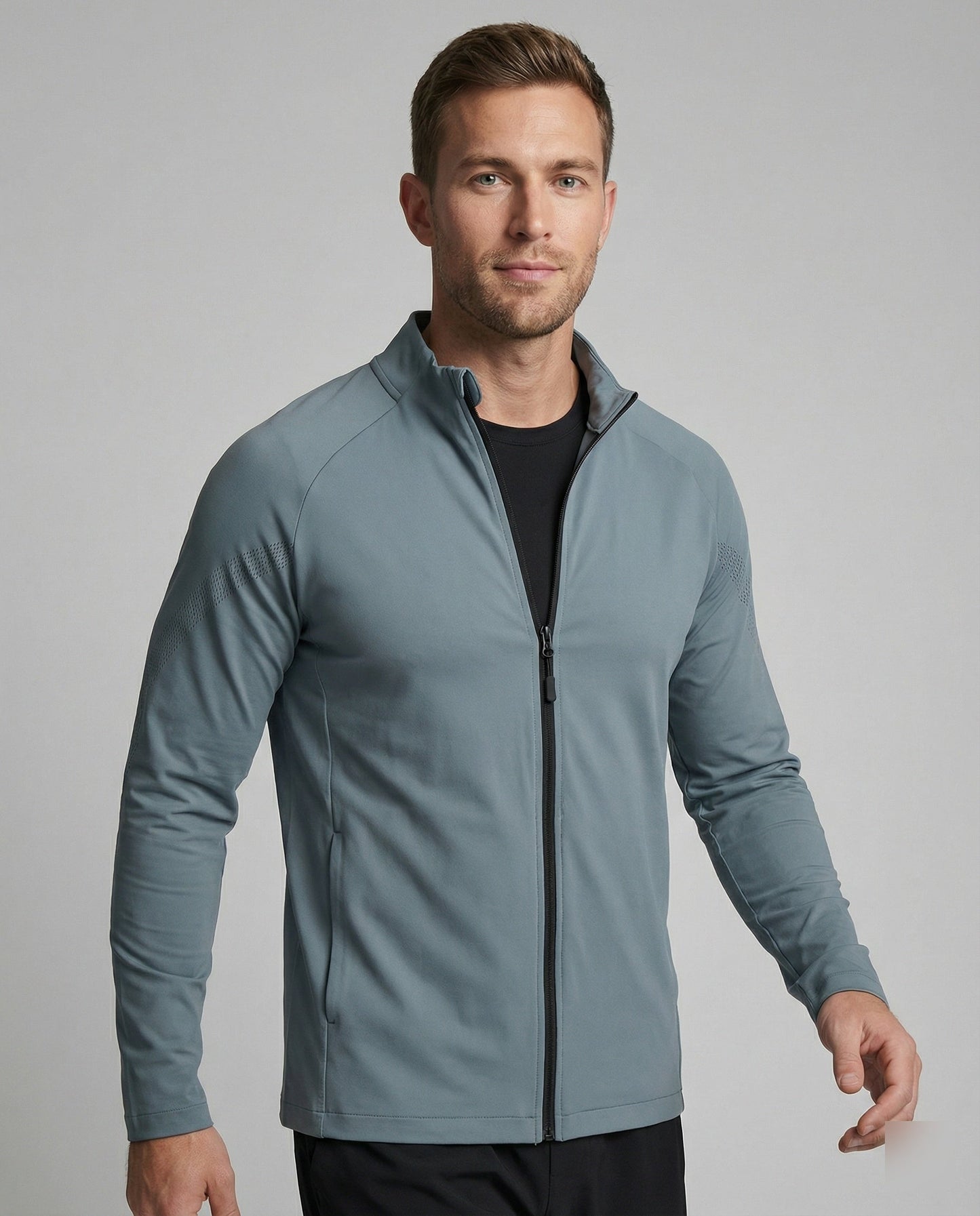 Herren Trainingsjacke Atmungsaktiv Raglan