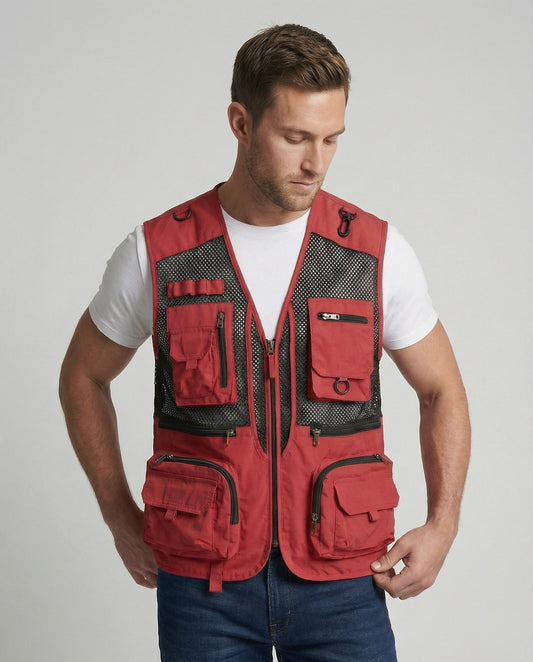 Leichte Damen Weste mit Multi Taschen - Eveloria