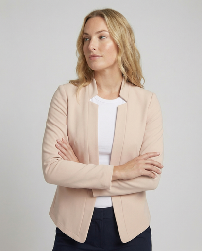 Damen Blazer Elegant Schwarz - Eveloria