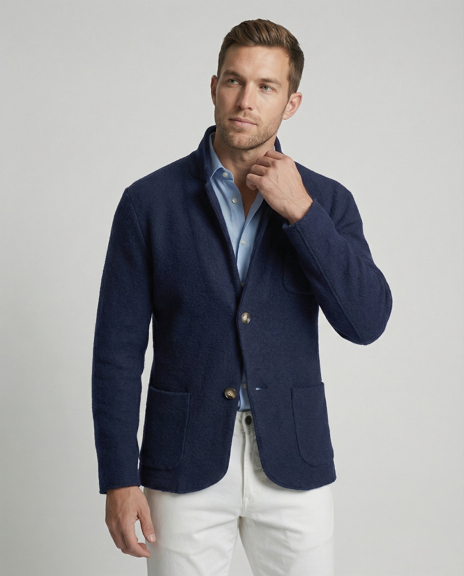 Herren Strickjacke Elegantes Design Praktischer Schnitt - Eveloria