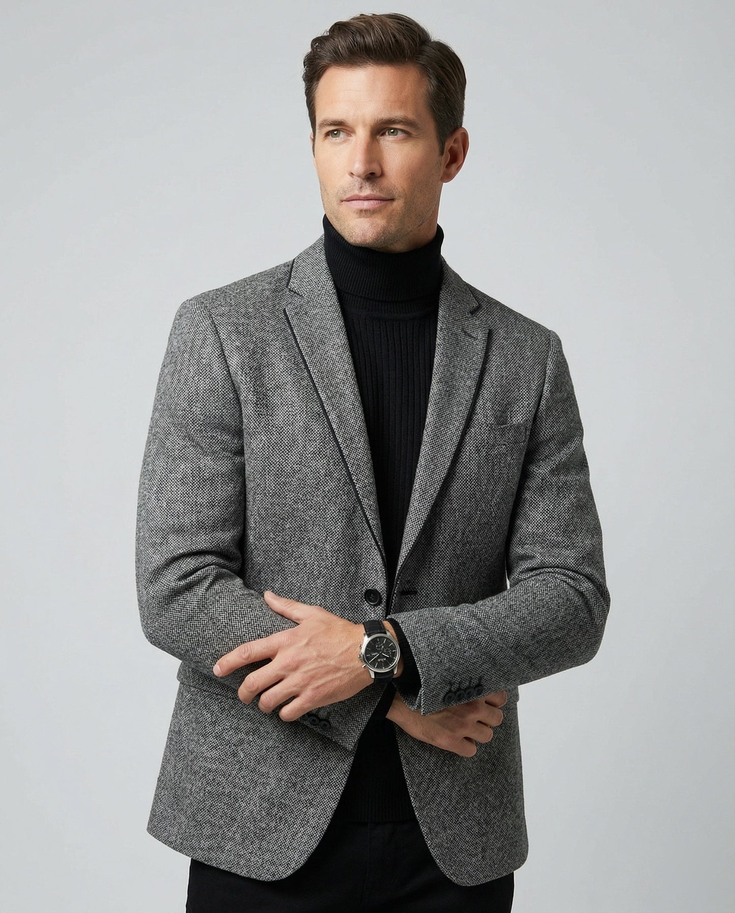 Herren Glencheck Sakko Slim Fit