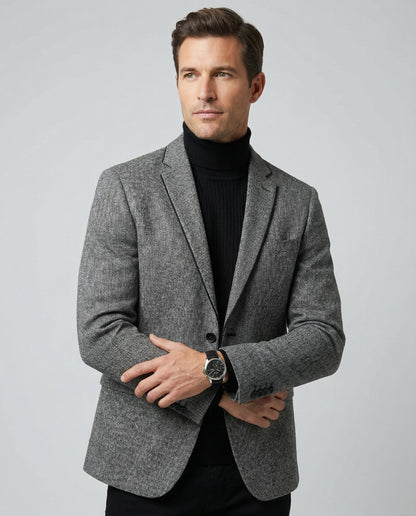 Herren Glencheck Sakko Slim Fit
